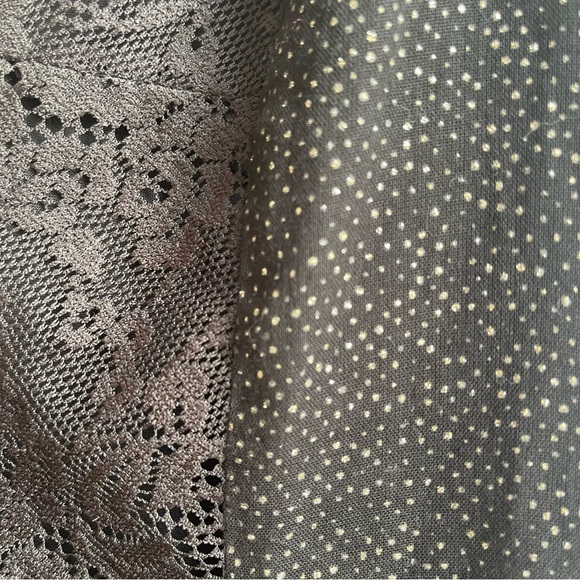 Free People Black Lace Gold Sparkle Midi Cotton Dress Crinoline Sleeveless 8 - Picture 10 of 10